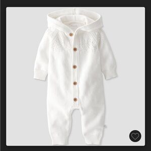 NWT little planet by Carters organic cream holiday coveralls 18 months unisex